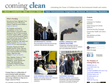 Tablet Screenshot of comingcleaninc.org